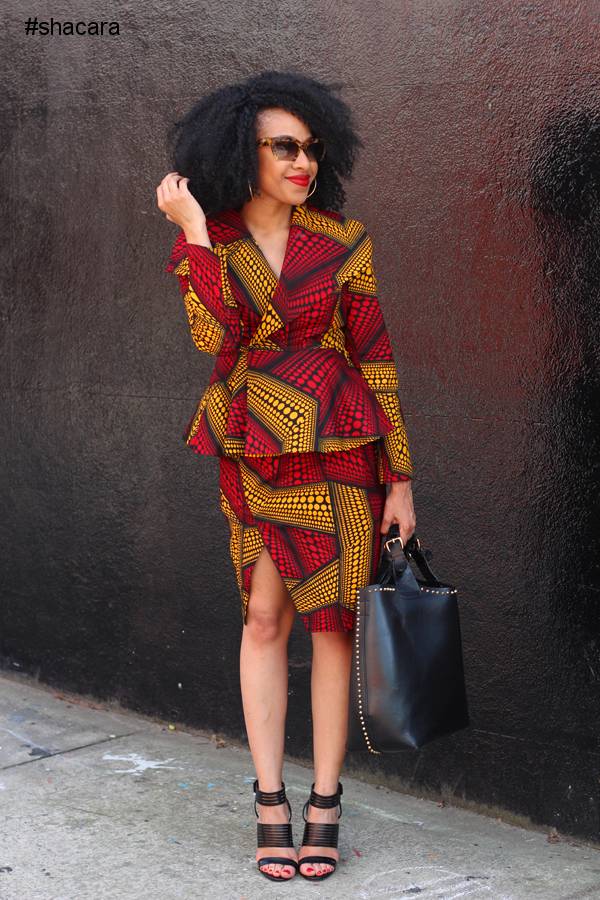 BEAUTIFUL LATEST STYLE BEING SEWED WITH SOME COLOURFUL ANKARA PRINT