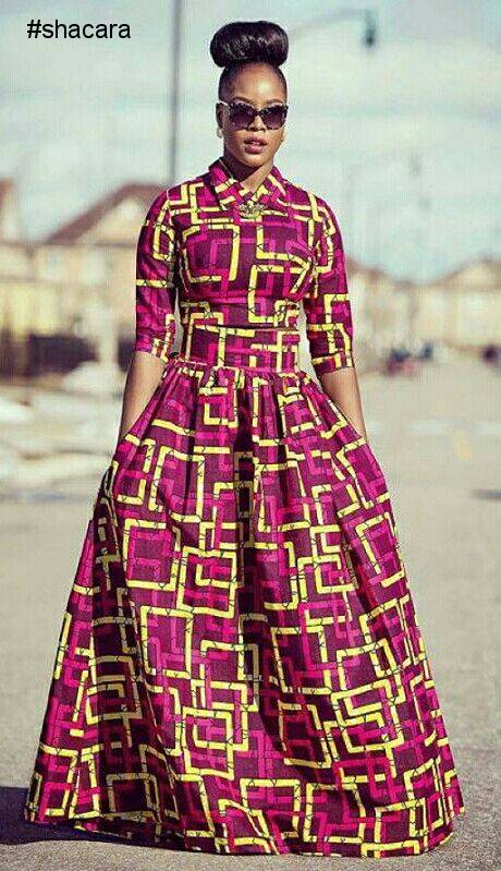 CROP TOP AND MAXI SKIRT ANKARA TWO PIECE STYLES