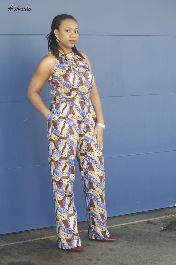BEAUTIFUL JUMPSUIT ANKARA STYLE FOR THE WEEKEND