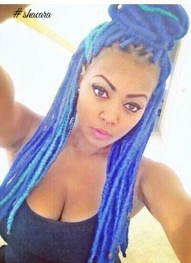Funky Coloured Faux Locs Styles For Those Who Like To Play Around With Colours