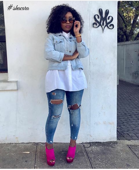 Fabulous White On Denim Looks You Can Try This Month