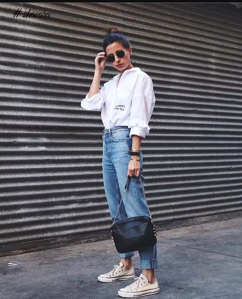 Fabulous White On Denim Looks You Can Try This Month