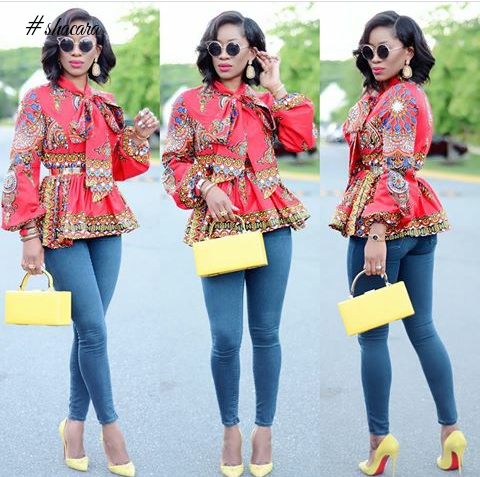 African Print On Denim Style Inspiration For Weekend Casual Looks