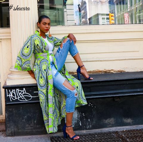 African Print On Denim Style Inspiration For Weekend Casual Looks