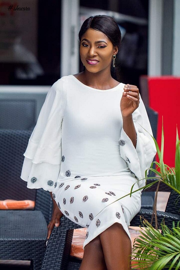Timeless Glamour! Nigerian Womenswear Brand, Bibisquintessence Takes on Debie Rise in New Kaftan Collection