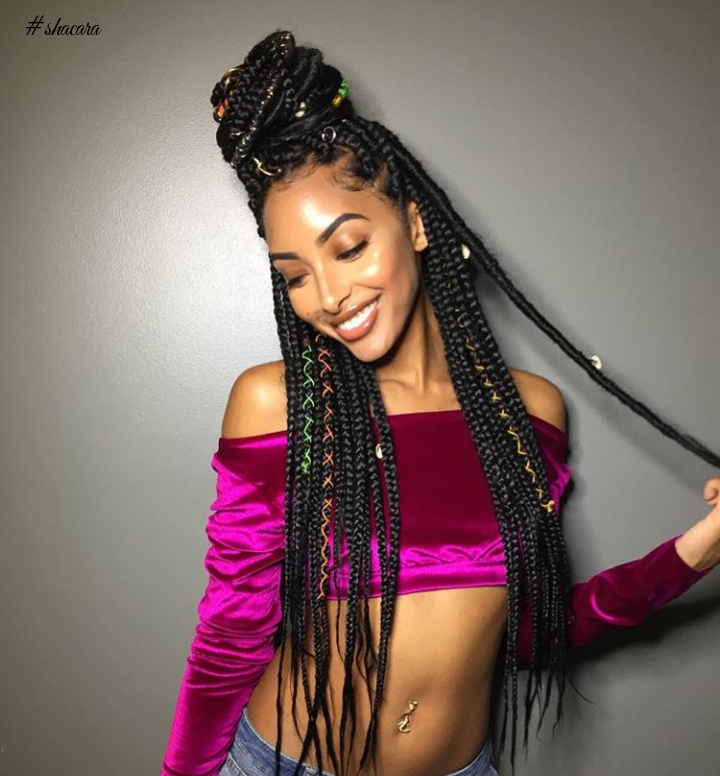Accessories For Braids Are Getting Hotter: Check Out How These Ladies Are Gorgeously Slaying Them