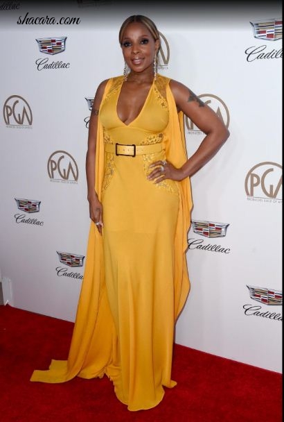 Red Carpet Glam! Mary J. Blige, Kerry Washington At The 29th Annual Producers Guild Awards