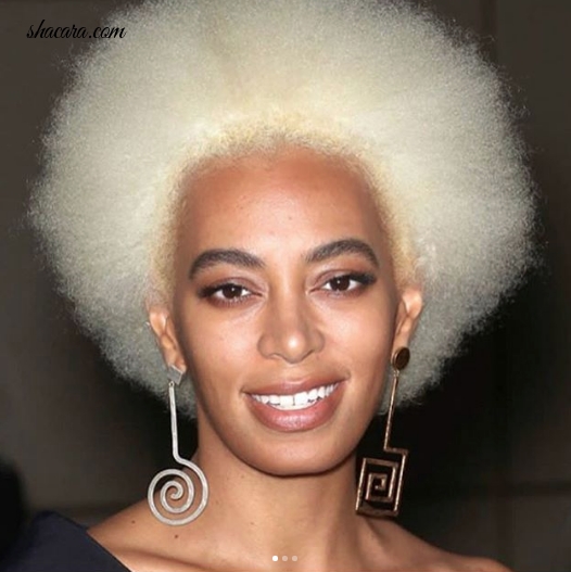 Solange Knowles Is A Blonde Beauty At Stuart Weitzman’s #NYFW Party