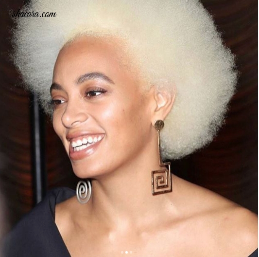 Solange Knowles Is A Blonde Beauty At Stuart Weitzman’s #NYFW Party