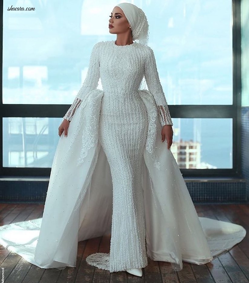 HERE ARE 10 EYE POOPING WEDDING DRESSES MUSLIM BRIDES ARE SLAYING FOR THEIR NIKKIA.