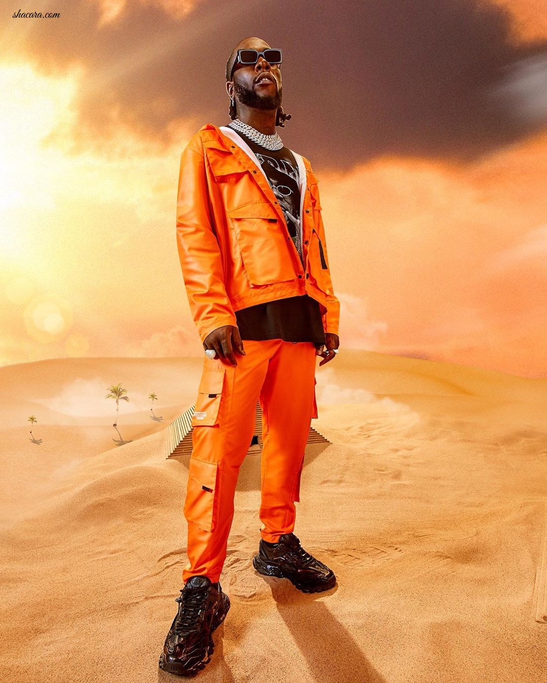 Twice As Stylish! Burna Boy Collaborates With boohooMAN On Vibrant Streetwear Collection
