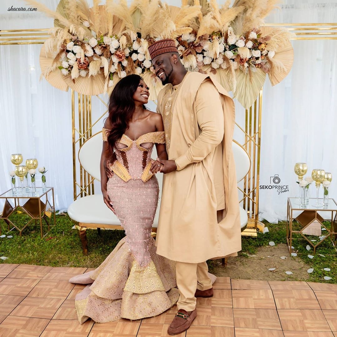 Check Out The Stunning Visuals From Vanessa Gyimah’s Enchanted Ghanaian Traditional Wedding