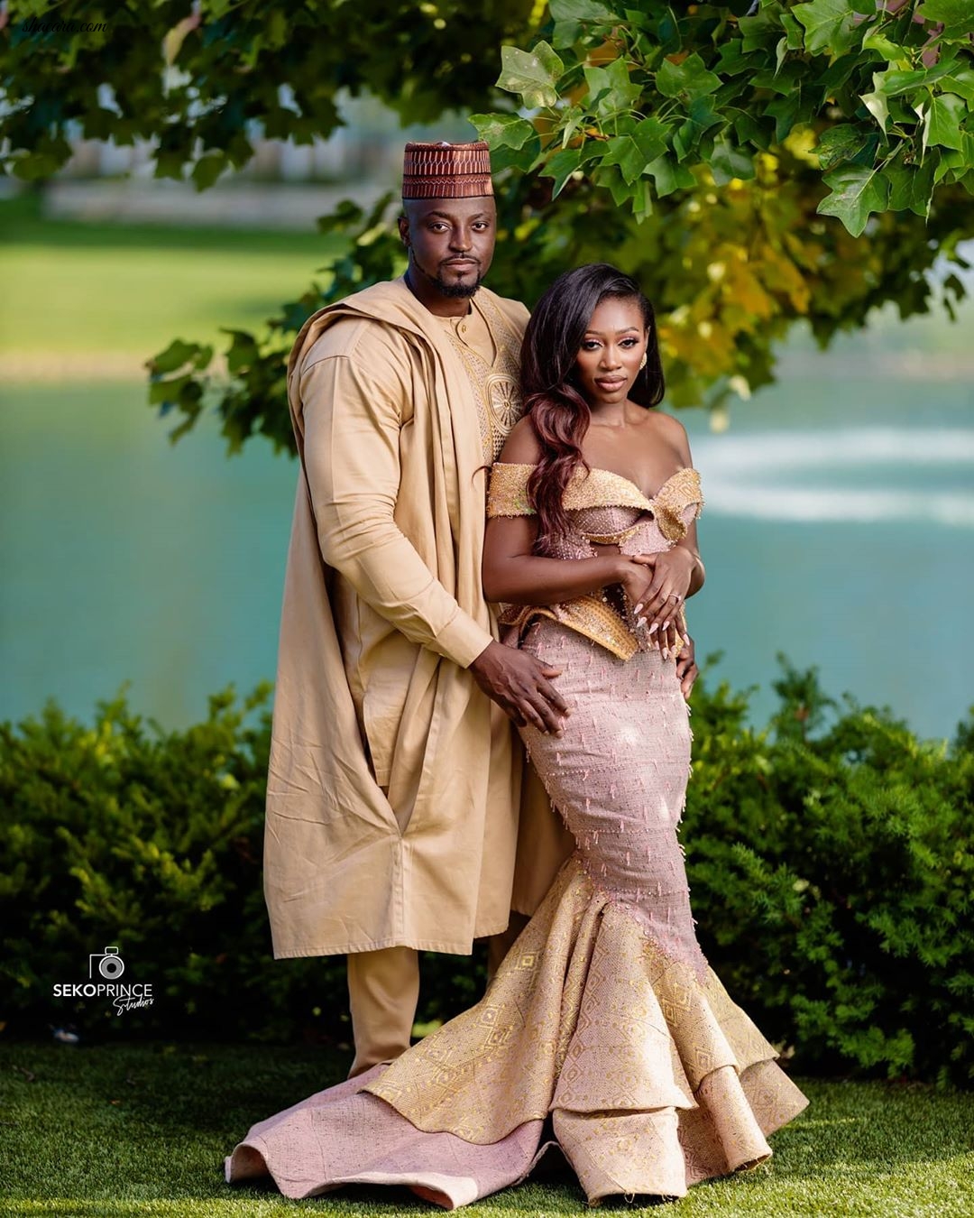 Check Out The Stunning Visuals From Vanessa Gyimah’s Enchanted Ghanaian Traditional Wedding