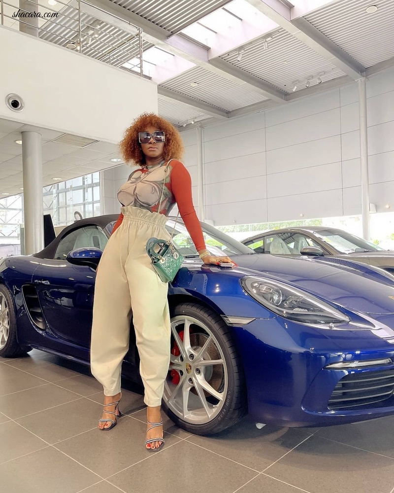 Trend Alert: Get Actress Ini Edo’s Look in this High Waisted Tapered Pants