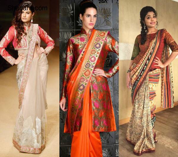 10 Must Try Fusion Sarees