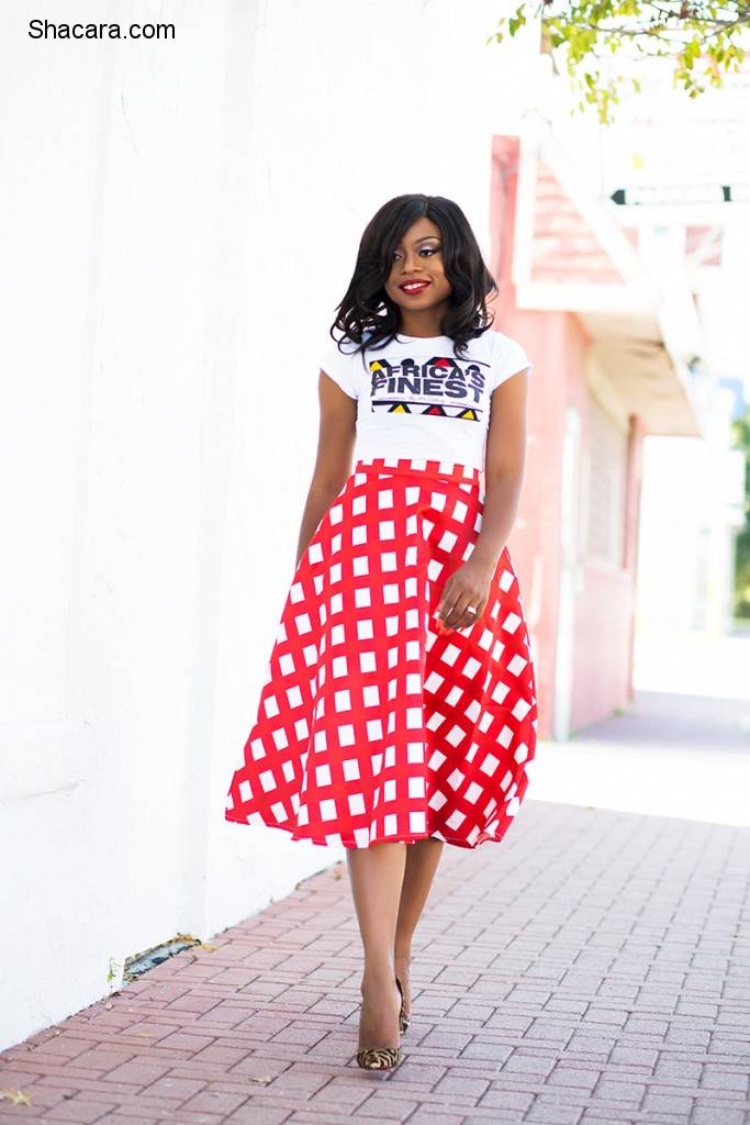 THE CHECKERED SKIRT YOU NEED TO CHECK OUT