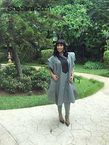 Juliet Ibrahim Joins The “Agbada” Gang! Check Out Her Weekend Look