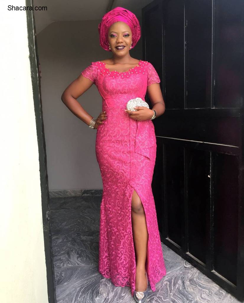 LATEST NIGERIAN LACE STYLES WEDDING GUEST ARE SLAYING