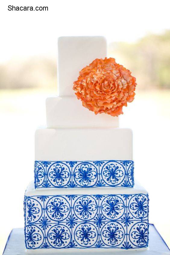 Wedding Colour Inspiration: Blue & Tangerine