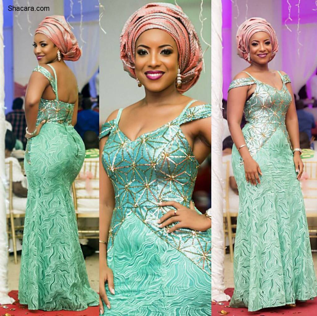 5 Times The Curvaceous Ghanaian Actress Joselyn Dumas Slayed In Lace Fashion