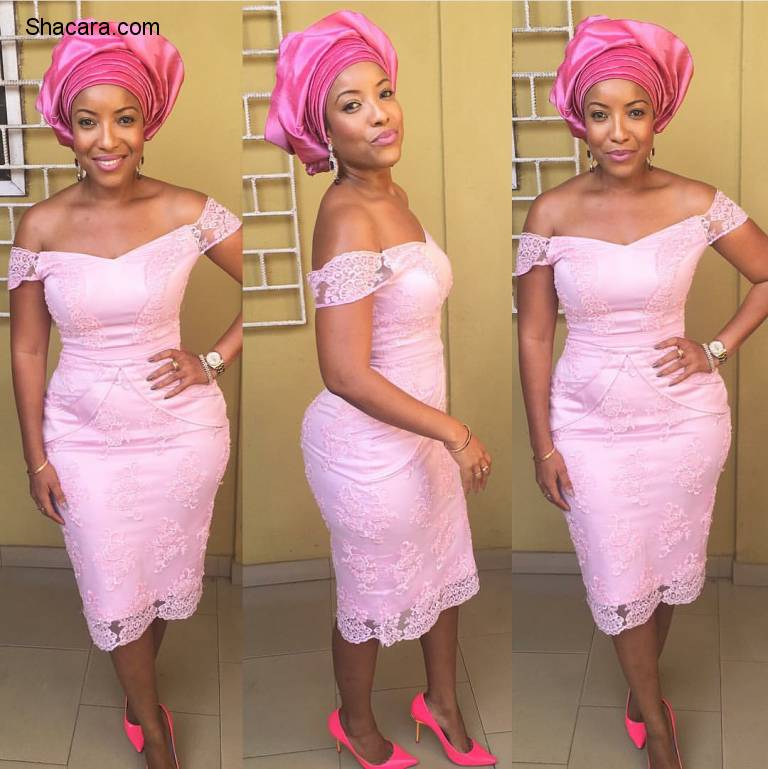 5 Times The Curvaceous Ghanaian Actress Joselyn Dumas Slayed In Lace Fashion