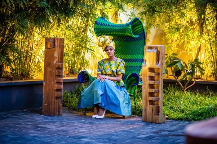 Big Brother Hotshots’ Samantha Jensen Recreates Moments From The Streets Of Lagos With African Themed Photos