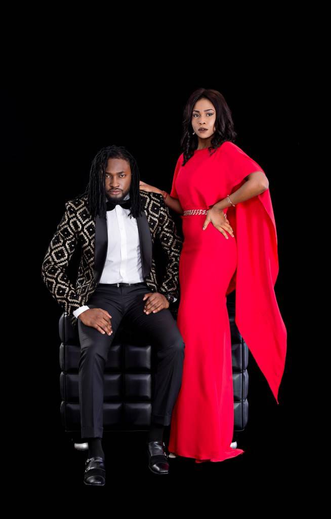 SUPERB IS THE WORD AS UTI NWACHUKWU, IK AND SONIA OGBONNA POSE FOR THE IEF FASHION SHOW