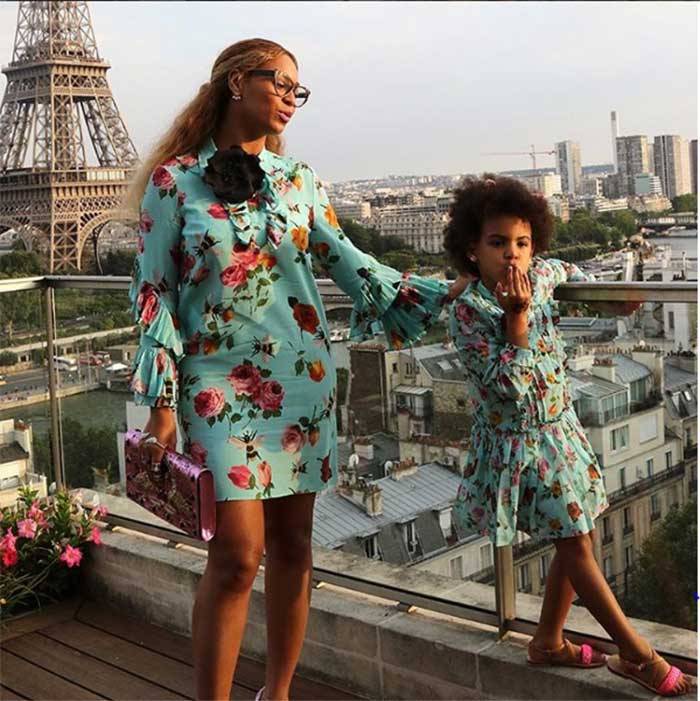 Twinning In Gucci! These Photos Of Beyonce & Blue Ivy In Matching Outfits Are Too Cute