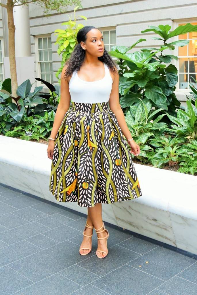 7 Best African Fashion Print Looks For The Skater Skirt Girl