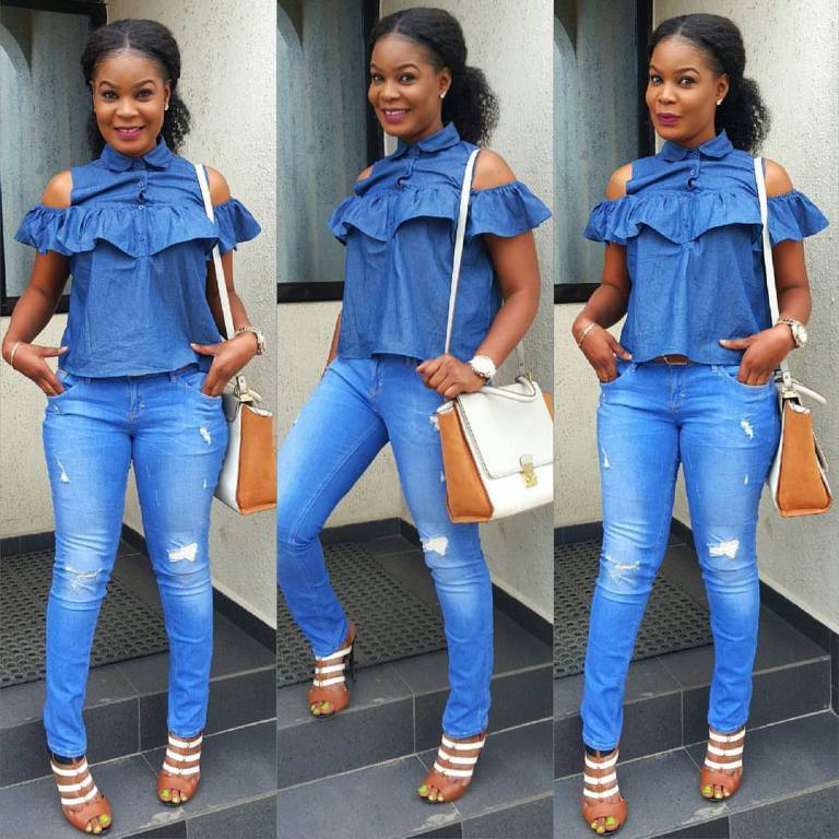 CHIC AND STYLISH DENIM JEANS TREND TO COPY THIS WEEKEND.