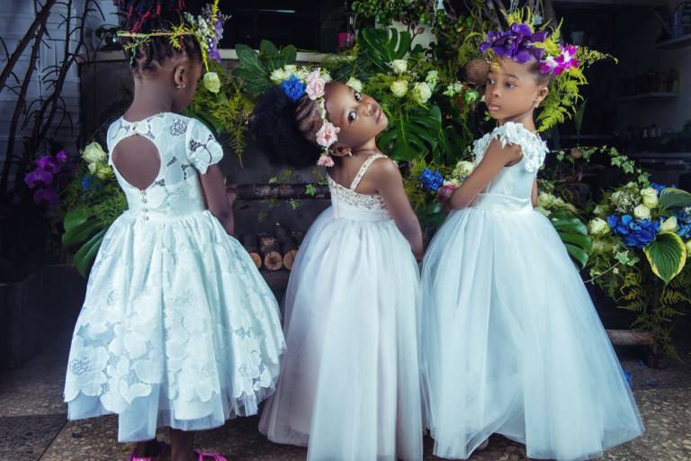 SEE THESE GORGEOUS FLOWER GIRL DRESSES BY MONBEBE LAGOS