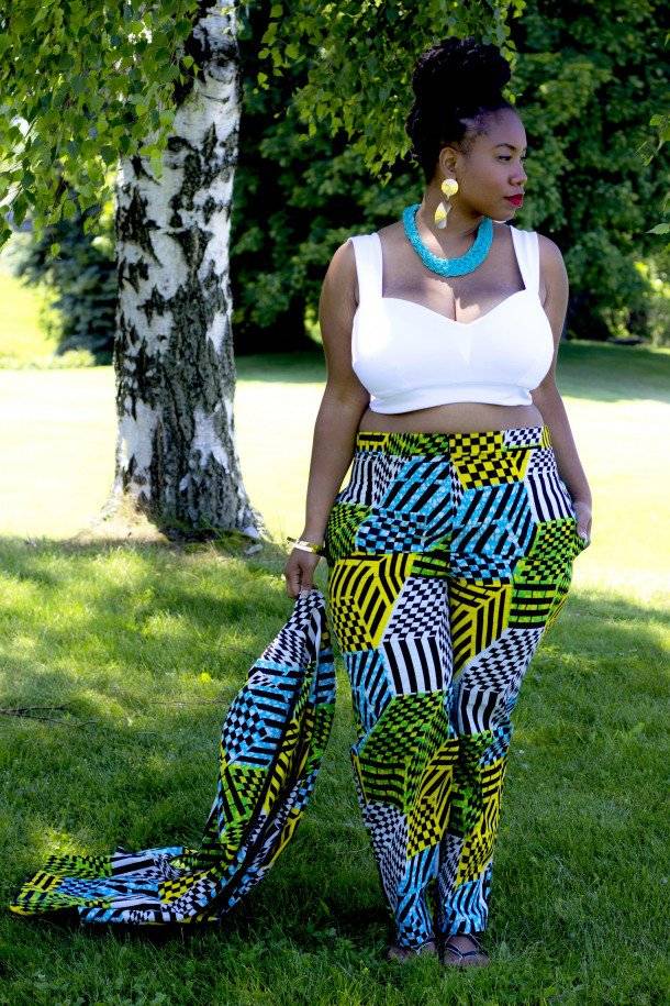 HOW TO ROCK THE PLUS-SIZE ANKARA AND CROP TOP