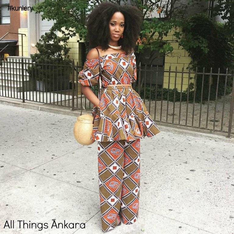 ANKARA PANT STYLE FOR YOUR FRIDAY NIGHT LOOK
