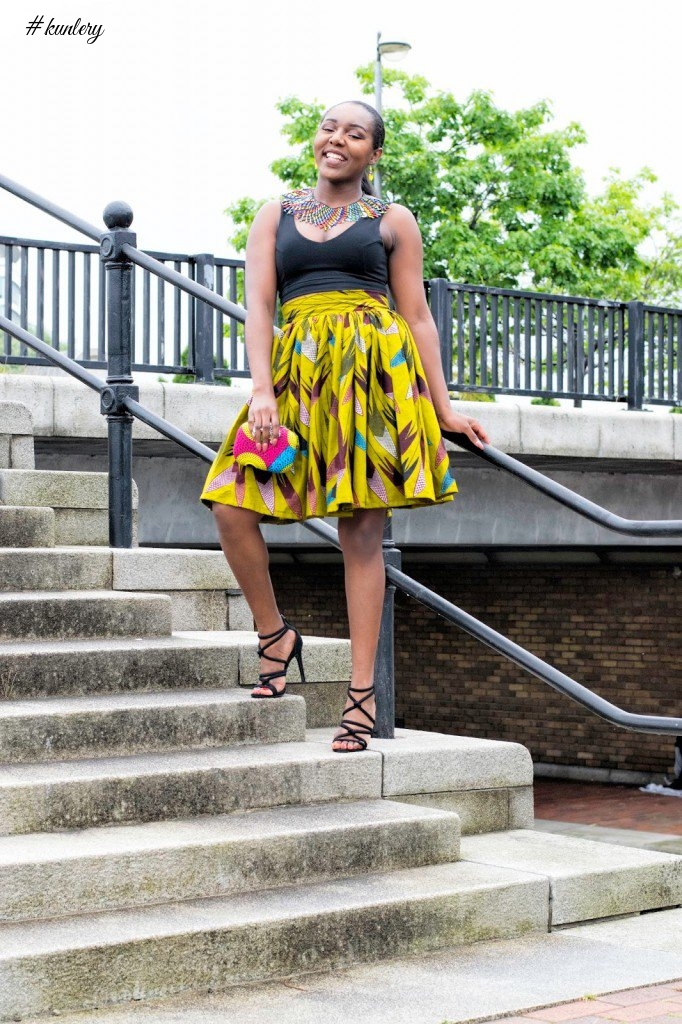 THE ANKARA FLARED SKIRT TREND YOU NEED TO ROCK