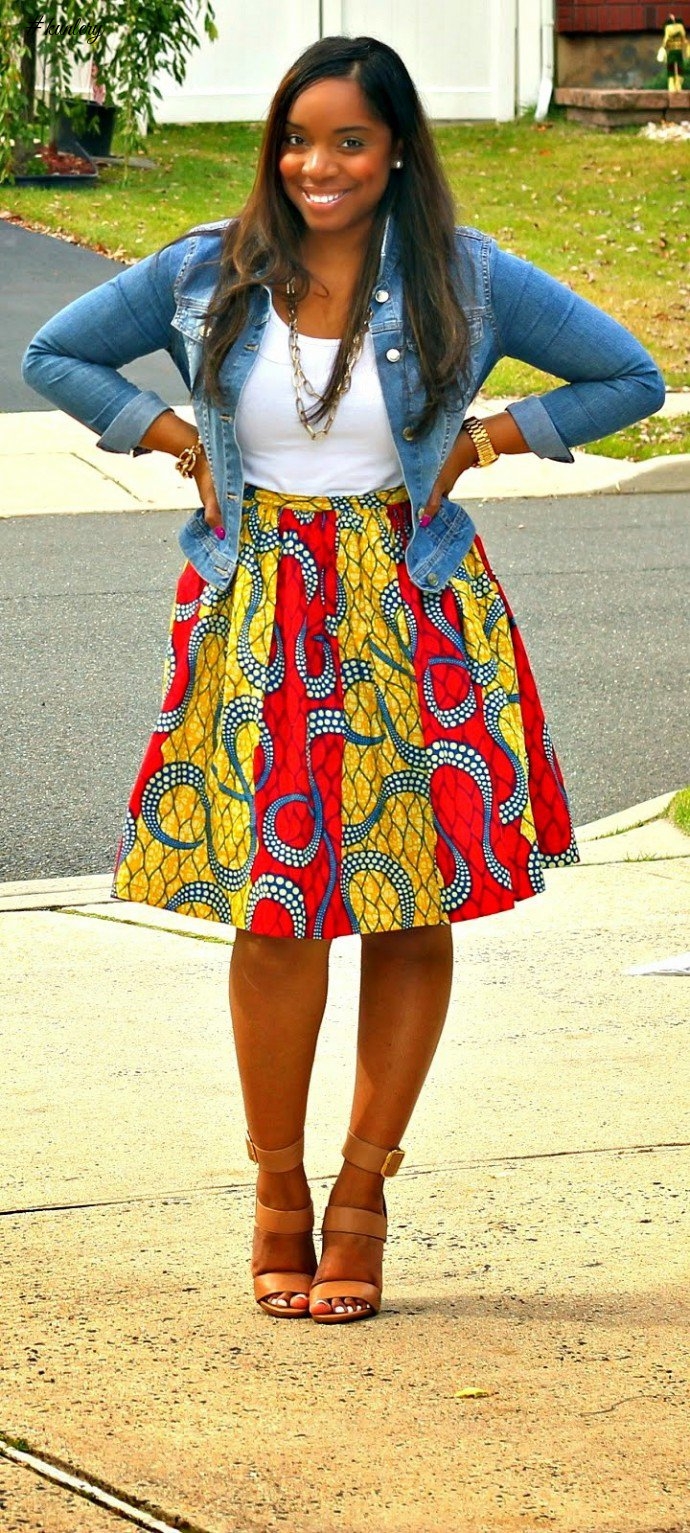 THE ANKARA FLARED SKIRT TREND YOU NEED TO ROCK