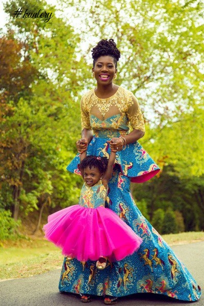 MOTHER AND CHILD ANKARA STYLES