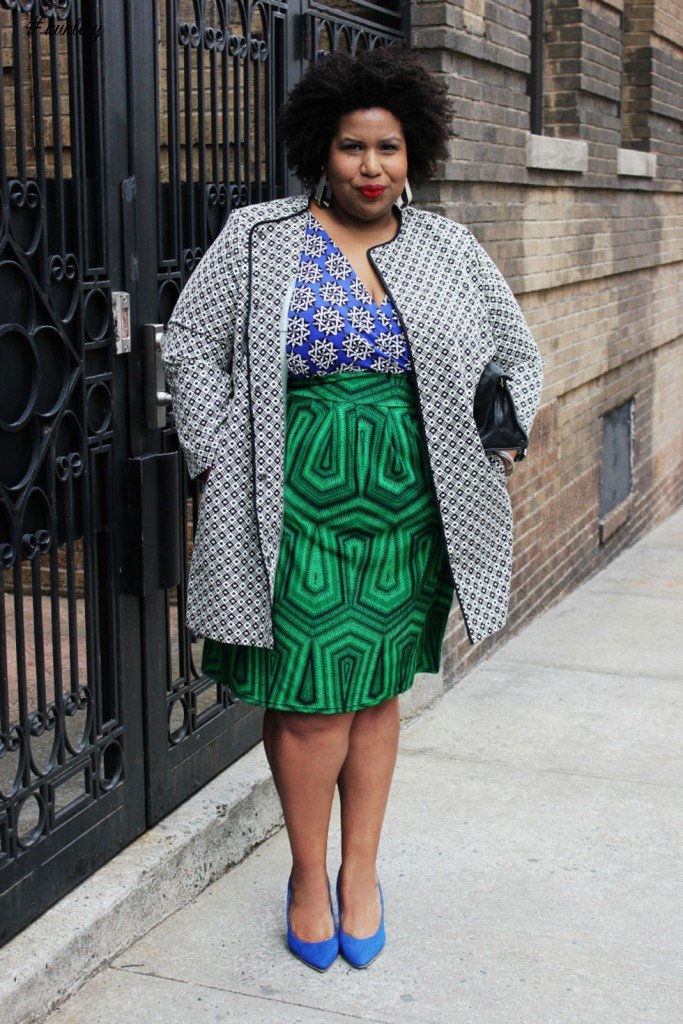 CONTEMPORARY WAYS TO STYLE PLUS-SIZE ANKARA SKIRTS