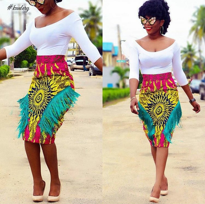 African Print Skirt Styles Inspirations To Try Out Before 2017 Ends