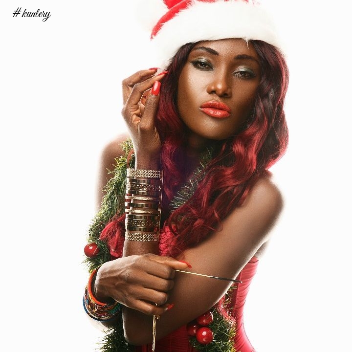 From The Class To The Crass; Check Out The Ghanaian Beauties Helping Us Wish You A Merry Xmas In Red