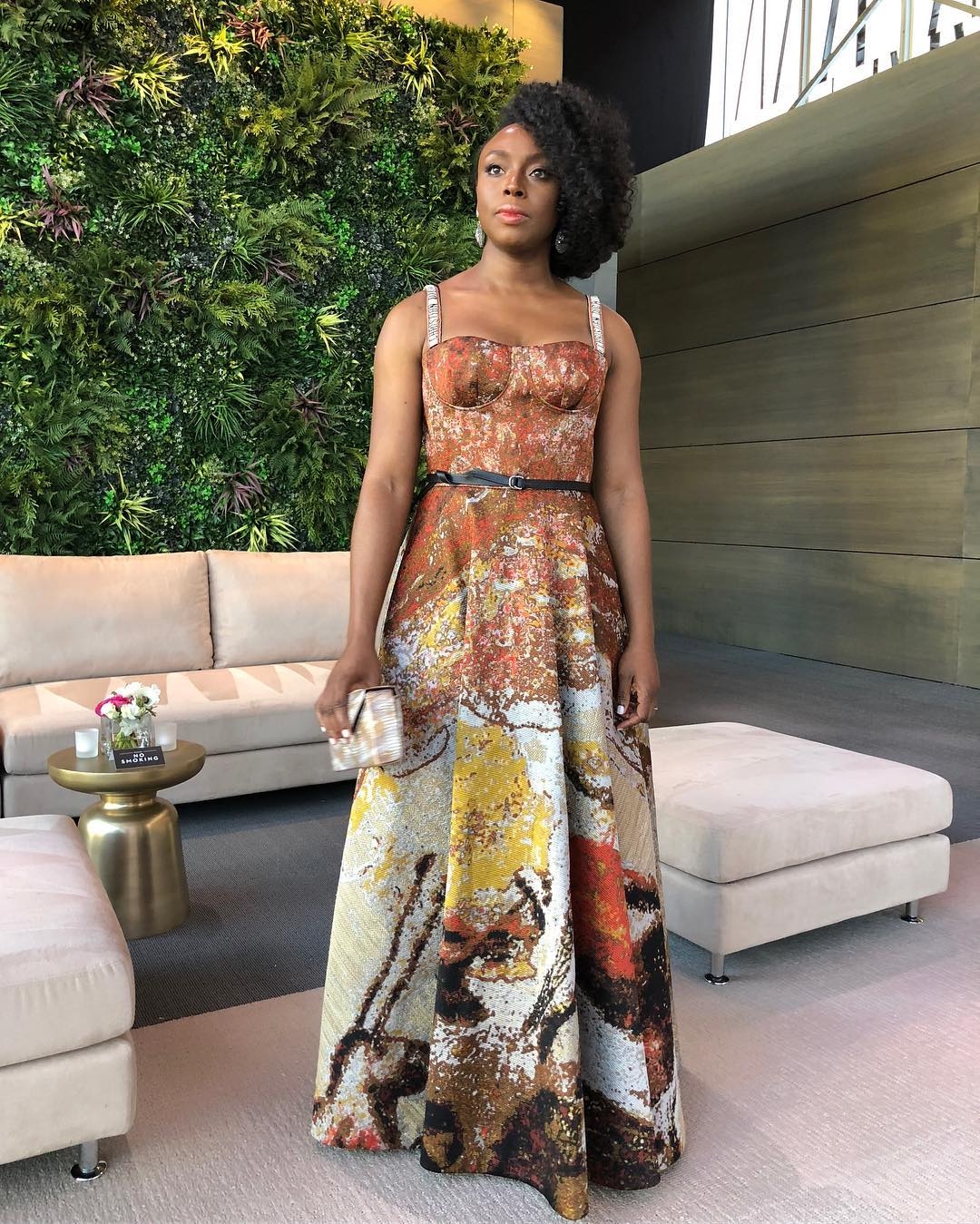 Runway To Real Life! Chimamanda Adichie In Dior For The Vanity Fair Oscar After Party