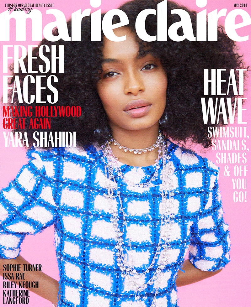 Fresh Faces Making Hollywood Great Again! Yara Shahidi, Issa Rae Cover Marie Claire Magazine