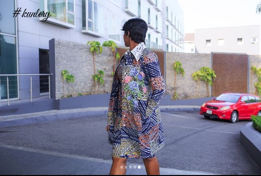 Ankara Inspiration: Stephanie Linus Is Gorgeous In Vlisco Wax Design, Outfit By Trish O Couture