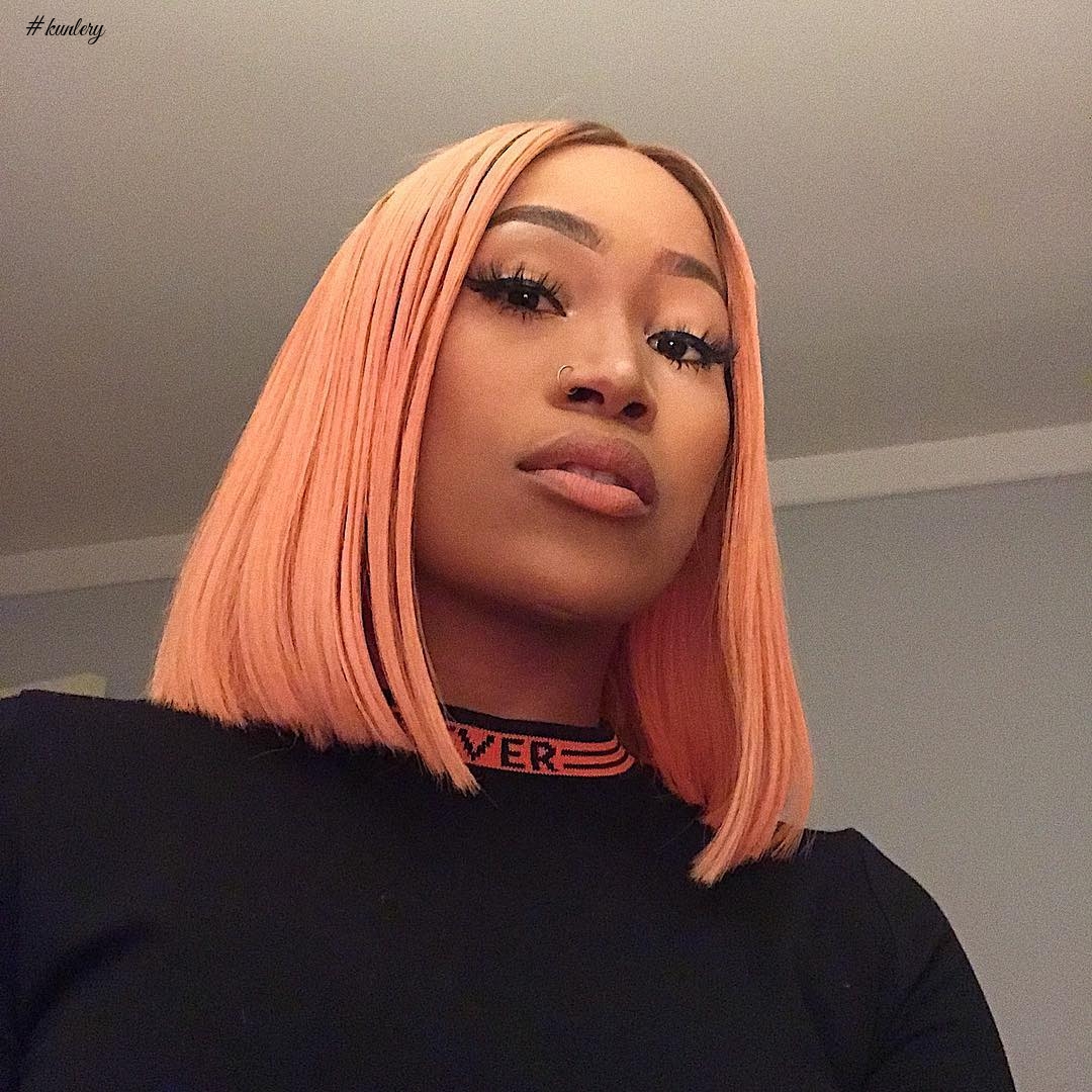 Nqobile Is Giving Us Major Coloured Hair Inspo With Her Signature Bob Hairstyle