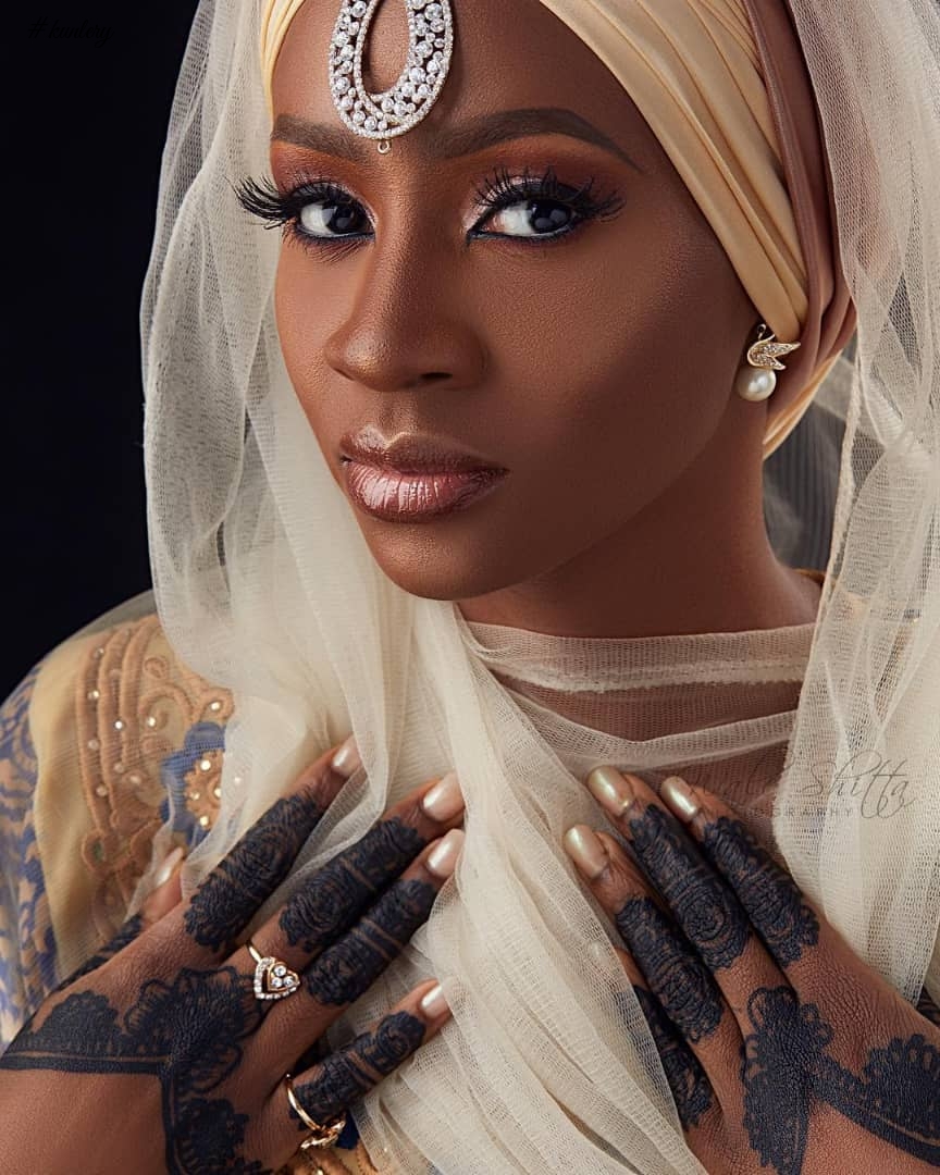 Ex #BBNaija Housemate Anto Leky Is A Beautiful Muslim Bride In New Photos