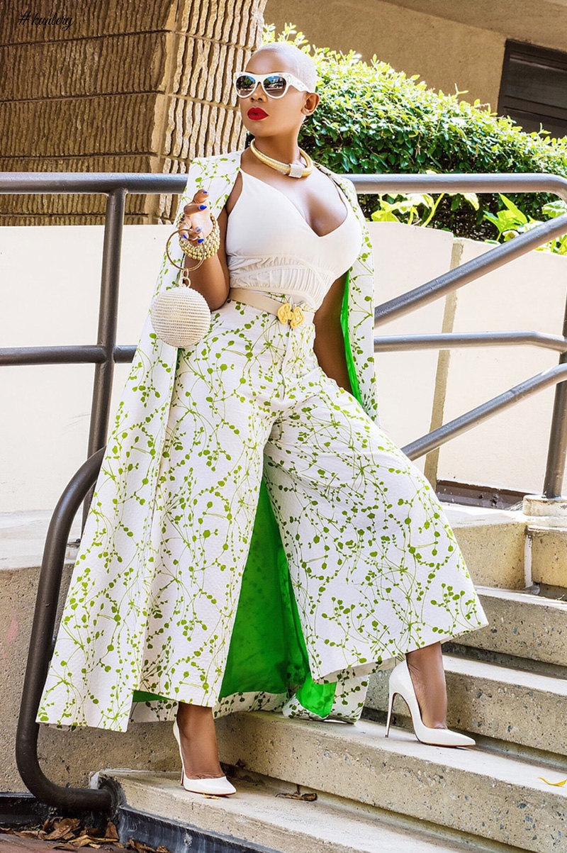 Liberian Traveler & Blogger Sarle Amah Stuns In This Juicy Cape Dress