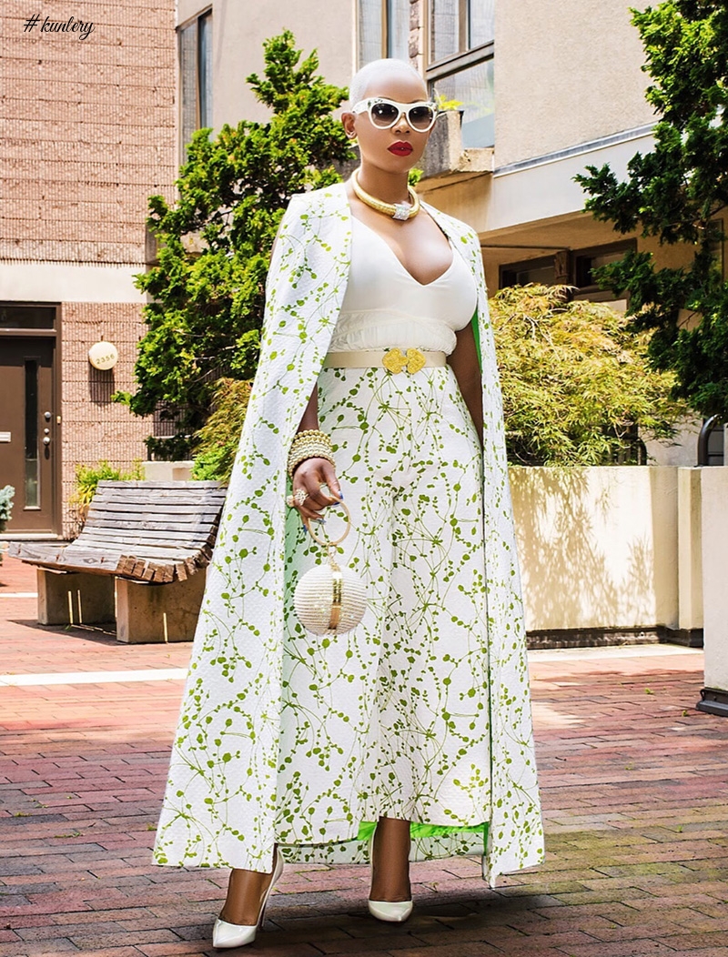 Liberian Traveler & Blogger Sarle Amah Stuns In This Juicy Cape Dress