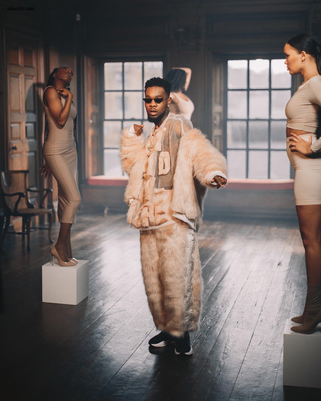 Patoranking Debuts His Coziest Look Yet In This Faux Fur Ensemble