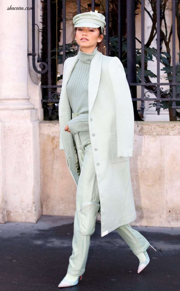 Zendaya Is Slaying Paris Fashion Week In The Most Gorgeous Monochrome Ensembles