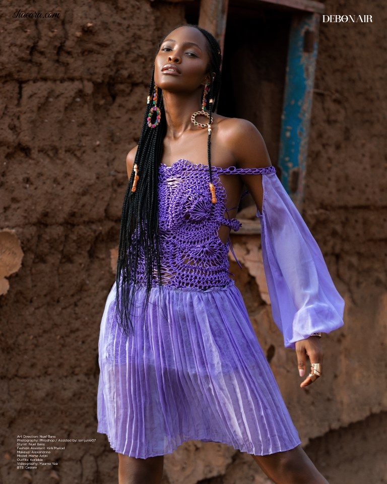 Ghanaian-American Model, Mamé Adjei Is A Bombshell Beauty On The Cover Of Debonair Afrik