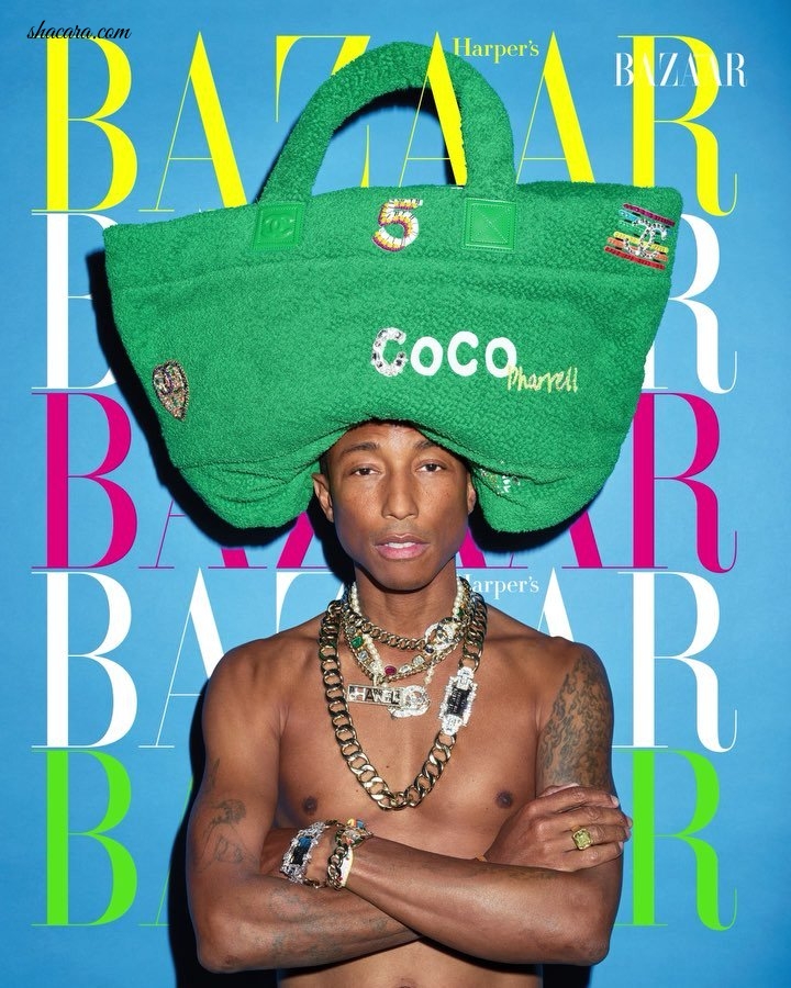 Pharrell Williams Covers The April 2019 Issue Of Harper’s Bazaar Korea